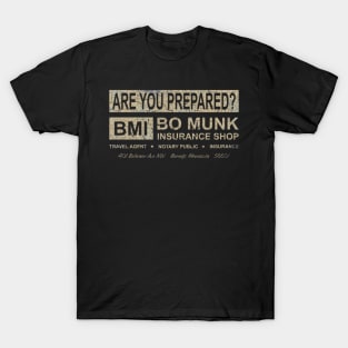 BO MUNK INSURANCE SHOP Fargo T-Shirt